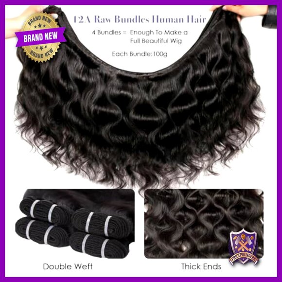 Body Wave Human Hair Bundles 22 24 26 Inch Virgin Indian Quick Weave
